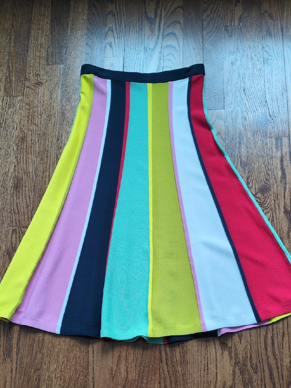J Crew Multi-Color Striped Knit Midi Skirt - Women's